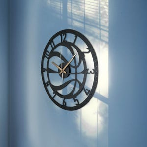 Horloge murale de basket-ball en acier moderne : décoration sport silencieuse