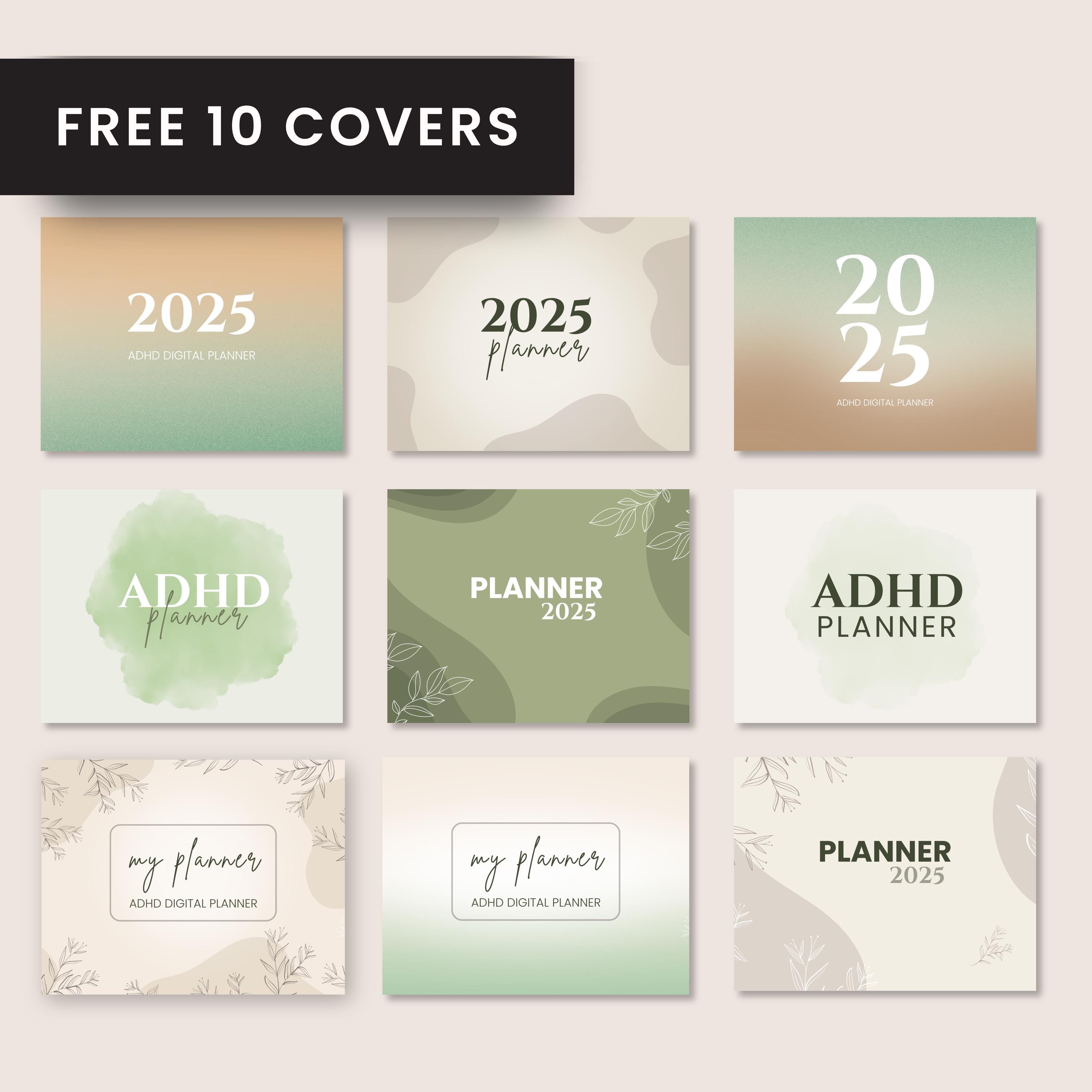 Undated ADHD Digital Planner, Daily Weekly Monthly Layouts, Goodnotes ...