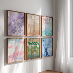 Taylor Art Prints | Conjunto de 20 pôsteres | Presente de fã | Download digital para impressão | Arte de parede estética | Decoração de sala de música | Letras de Swift Lover