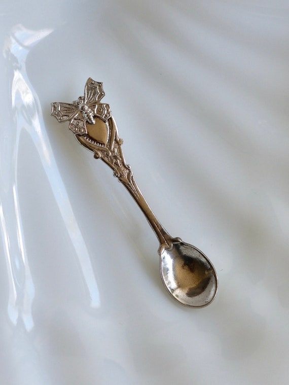 Whimsical Antique Art Deco Sterling Tiny Spoon Bro
