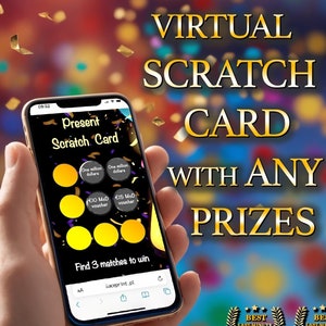 Web Custom Scratch-off Card, ecard, premi completamente personalizzabili