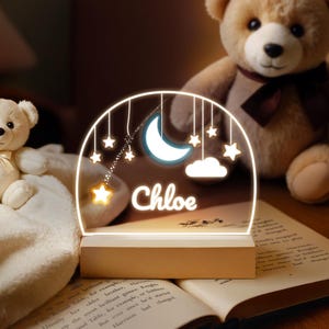 Baby Night Light, Shooting Star Night Light, Personalized Night Light, Custom Night Light, Baby Girl Gift, Sky Night Light, Gift For Kids