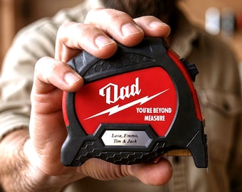 Cinta métrica personalizada Milwaukee/Stanley: Regalo del Día del Padre para papá