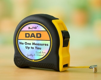Cinta métrica Stanley personalizada: Regalo personalizado para papá (3 m/10 pies)