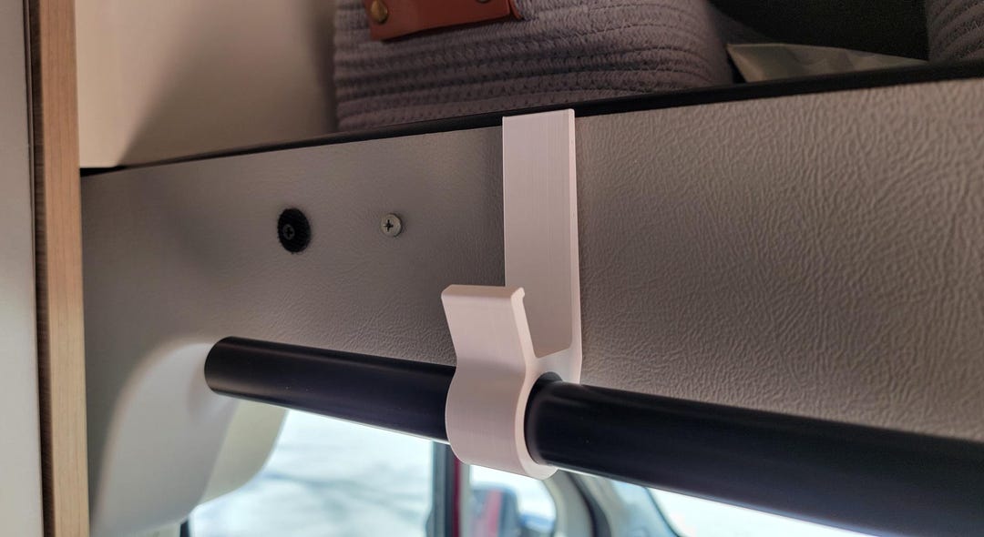 RV Curtain Rod Hook – Command Strip Mount, Privacy Divider - Etsy