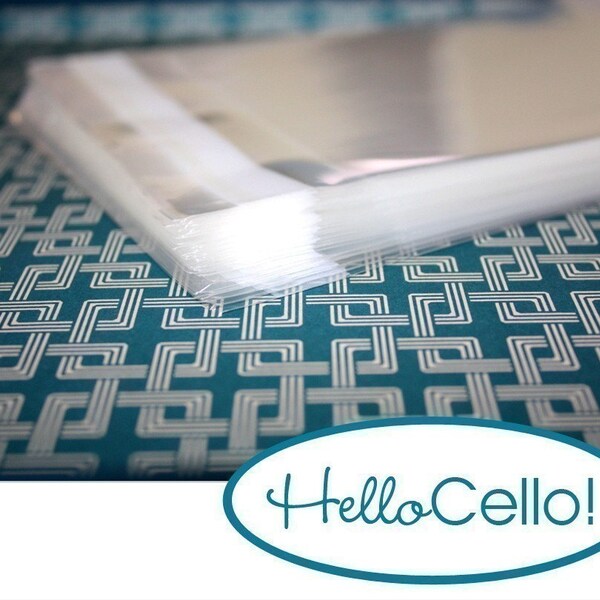 50 5.5x8 Clear Resealable Cello Bags for Note Cards, Photographs, and more
