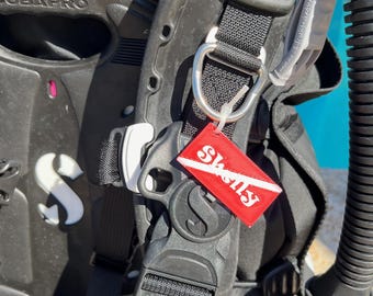 2 SCUBA Diving BCD Name Tags – Personalized Gear Markers