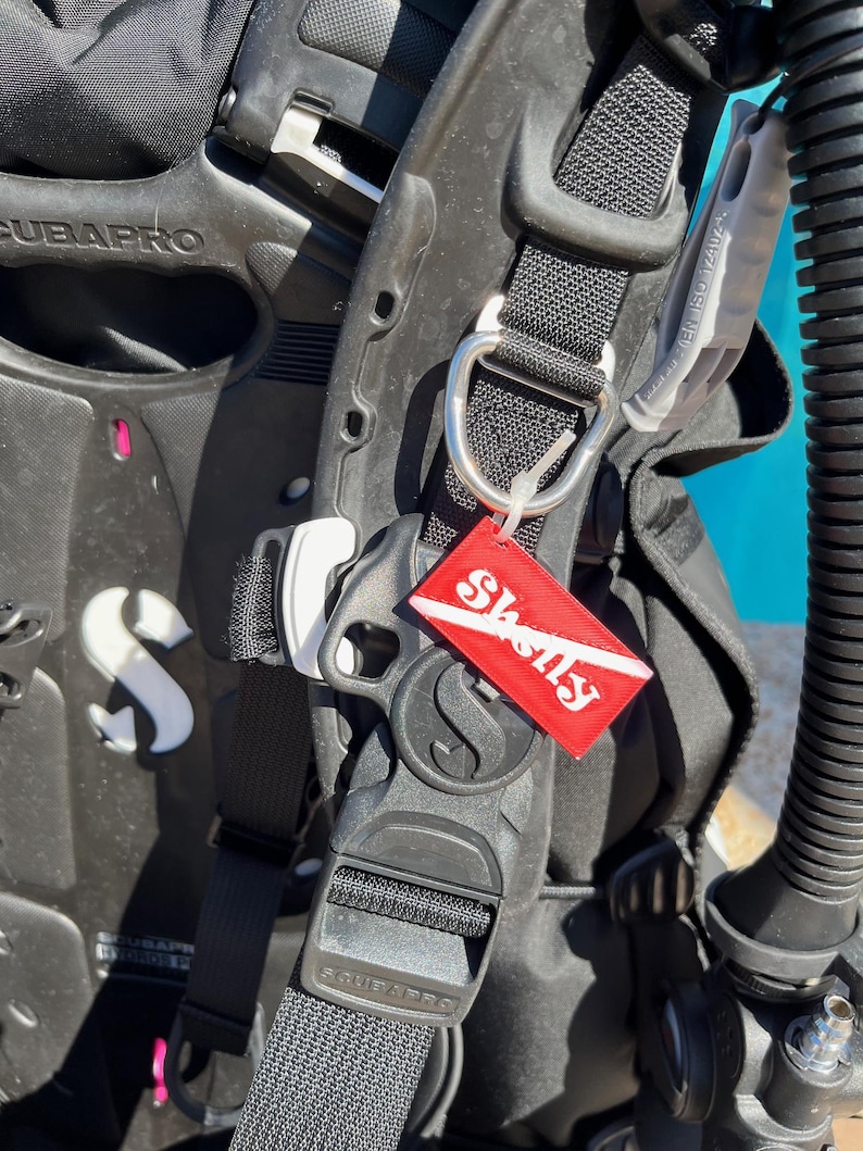 2 SCUBA Diving BCD Name Tags – Personalized Gear Markers - Etsy