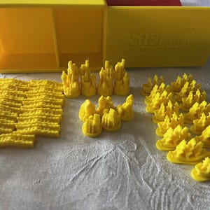 Catan + Seafarers game Pieces & Box