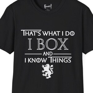 Koszulka That's What I Do I Box and I Know Things, bluza GOT Fitness, koszulka Nerdy Boxer Tank Top, koszulka bokserska, koszulka Kick Boxer, trener boksu