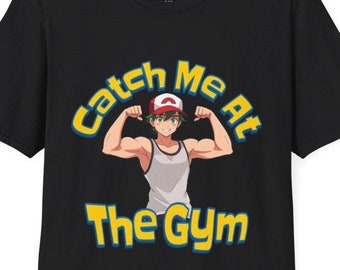 Anime Workout T-Shirt: Funny Gamer Gym Tee