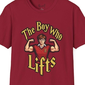 The Boy Who Lifts Shirt, The Boy Who Lifts Sweatshirt, Potter Weightlifting Tshirt, Wizard Lifter Tee, Funny Workout T-Shirt, Nerdy Gym Top
