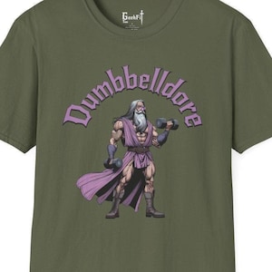 Dumbbelldore Shirt, Wizard Weight Lifter Workout Sweatshirt, Witchcraft and Wizardry Lifting Tee, Nerdy Fitness T-Shirt, Funny Gym Tshirt