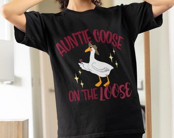 Auntie Goose T-Shirt: Funny Pregnancy Announcement Tee