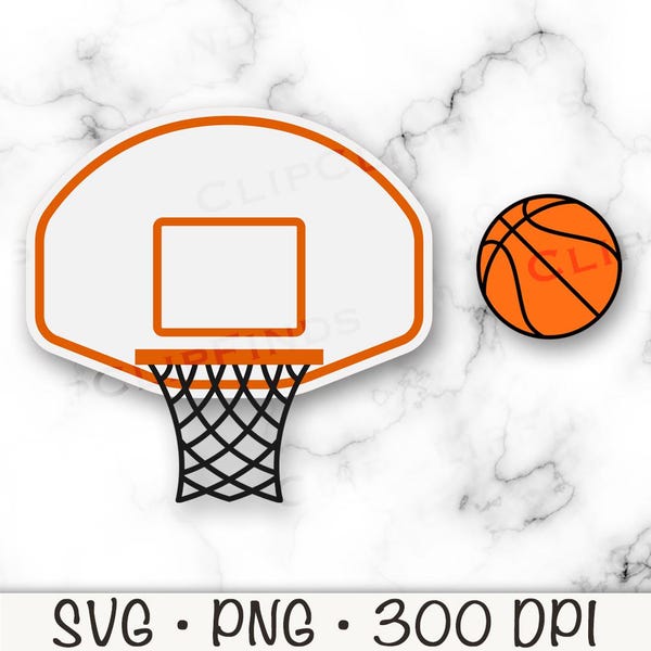 Basketballkorb SVG, Basketballkorb PNG, Basketball Clipart, Basketball Brett, Vektordatei, digitaler Download