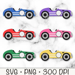 Raceauto SVG, vintage raceauto png, retro raceauto, sublimatie, verjaardag, babyshower, twee snel, roze, blauw, groen, geel, digitale download