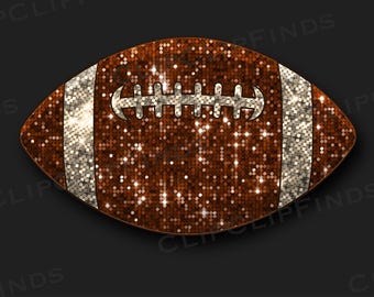 Football PNG, Sequin Football, Football Sublimation, Bling Football, Glitter Football, Digital Download File