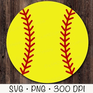 Softball SVG, Softball PNG, Softball Clipart, Softball Sublimacja, Pobieranie cyfrowe