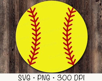Softball SVG, Softball PNG, Softball Clipart, Softball Sublimation, Digital Download
