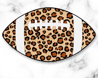 Leopardo Football PNG, Leopardo Football Sublimazione, File di progettazione T-shirt, Mamma di calcio, Download digitale