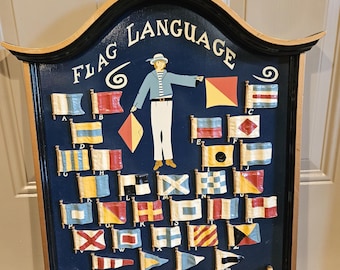 Nautical signal flags art