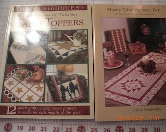 Quilting How-To Books - Two Books,  Table Runners Two, Table Toppers, Thimbleberries