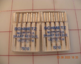 Schmetz Machine Needles - 60/8, 80/12, 70/10.  All New Never Used.