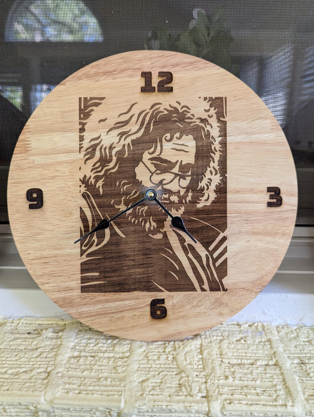 Garcia, Jerry Garcia, Grateful Dead, Clock - Etsy