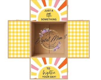 Care Package Sticker Kit -Sunshine Theme /CollegeCarePackage/Deployment/Military/Missionary/DecoratedBoxFlaps/GetWellSoon/BirthdayGift/