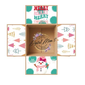 Care Package Sticker Kit -Merry Christmas Whimsical /HolidayCarePackage/CollegeCarePackage/Deployment/Military/Missionary/DecoratedBoxFlaps/