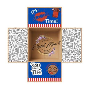 Kit de adesivos para pacote de cuidados Hora da prova final / Kit de sobrevivência para exames / Pacote de cuidados para faculdade / Abas de caixa decoradas / Implantação / Militar / Escola de pós-graduação /