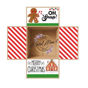 Zestaw naklejek na paczki z prezentami - Oh Snap MerryChristmas/CollegeCarePackage/Deployment/Military/Missionary/DecoratedBoxFlaps/HappyHolidays/Present