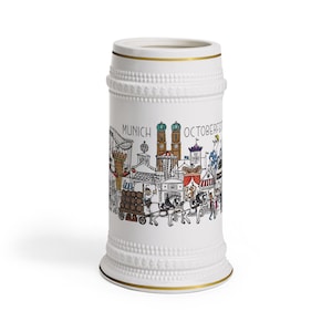Munich Oktoberfest Ceramic Beer Stein