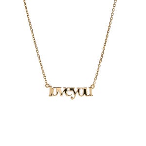 I Love Love Gold Script Necklace