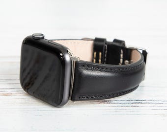 Engraved Leather Fitbit Band, Versa 4 3, Sense 2, Unisex Anniversary Gift