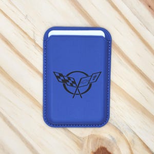 Your Favorite Car Brand/Logo Custom Text Perfect MagSafe Magnetic Leather Wallet/Card Holder