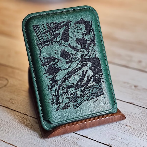 Anime Manga Perfect MagSafe Magnetic Leather Wallet/Card Holder for iPhones, Samsung and others with Wireless charging