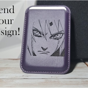 Cartera/tarjetero magnético de cuero MagSafe perfecto para iPhone, Samsung y otros con carga inalámbrica.