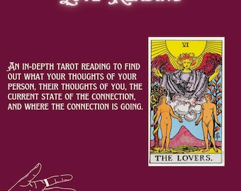 LOVE READING | In-depth tarot reading | 24-48 hour delivery