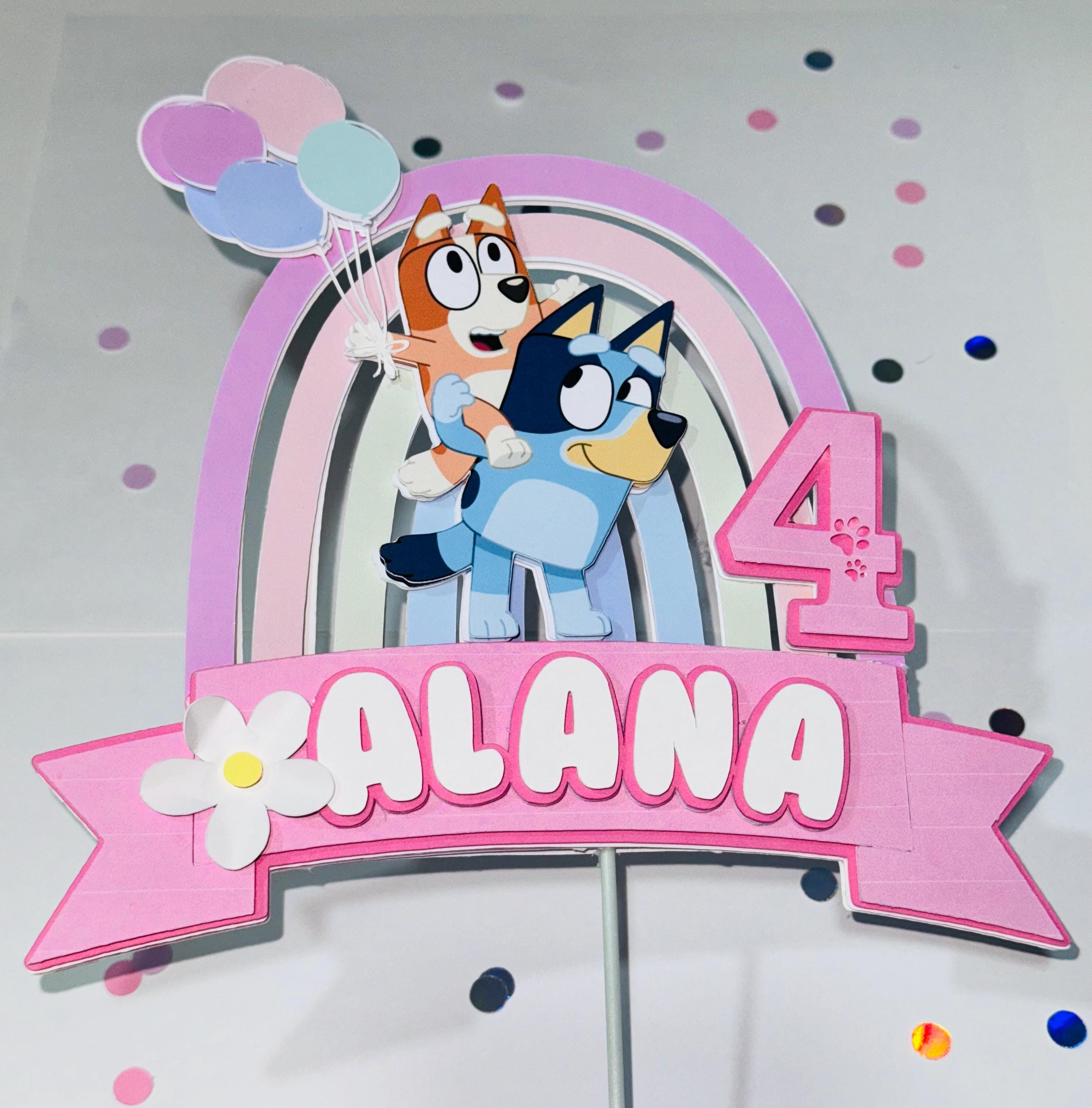 Bluey cake topper
