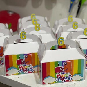 Numberblocks favor Boxes, girl numberblocks candy boxes,colorful Gable boxes,Candy bags,party favors, party favor box, candy bags