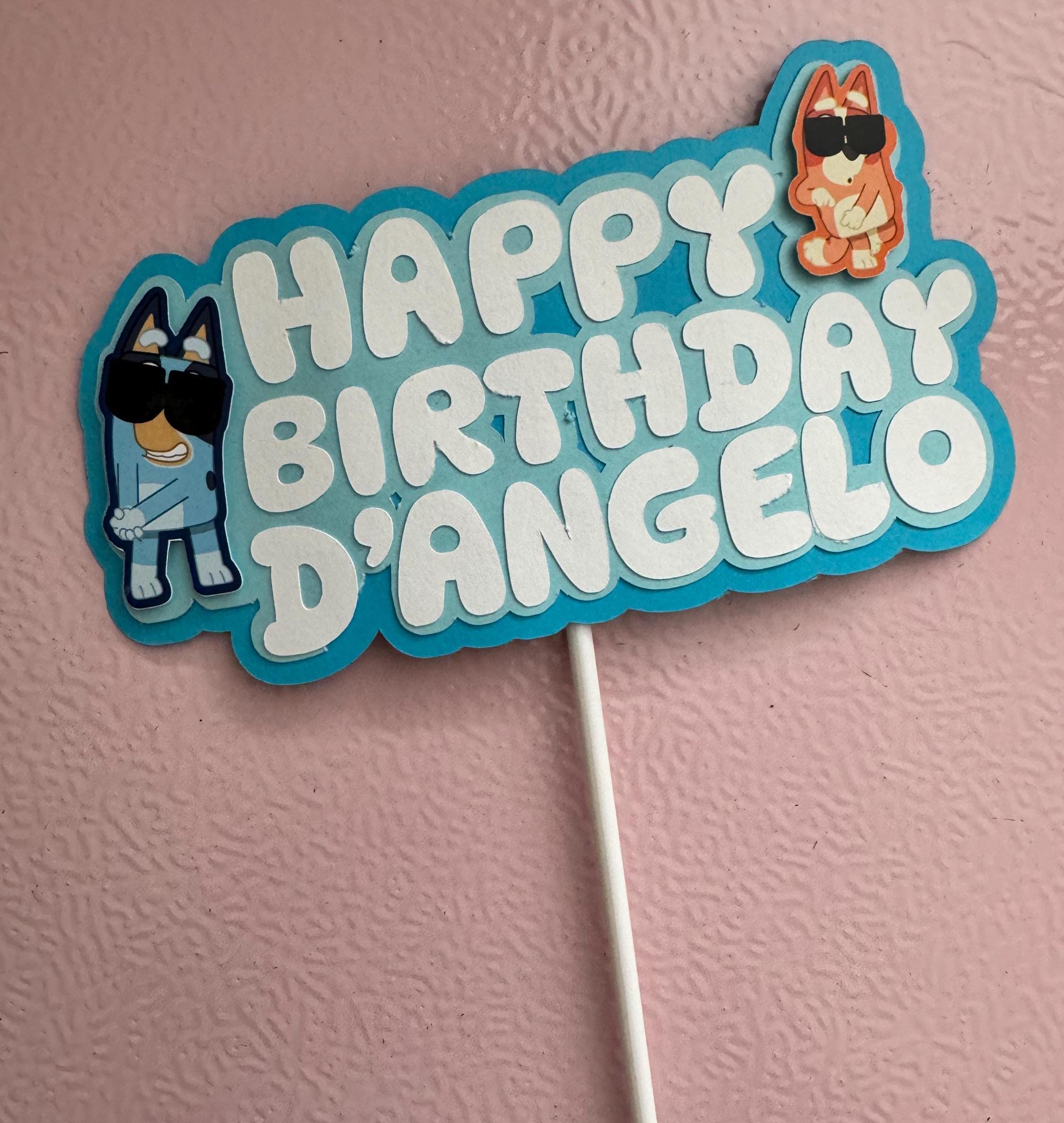 Bluey Inspired Cake Topper