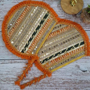 Indian handfans for wedding favors