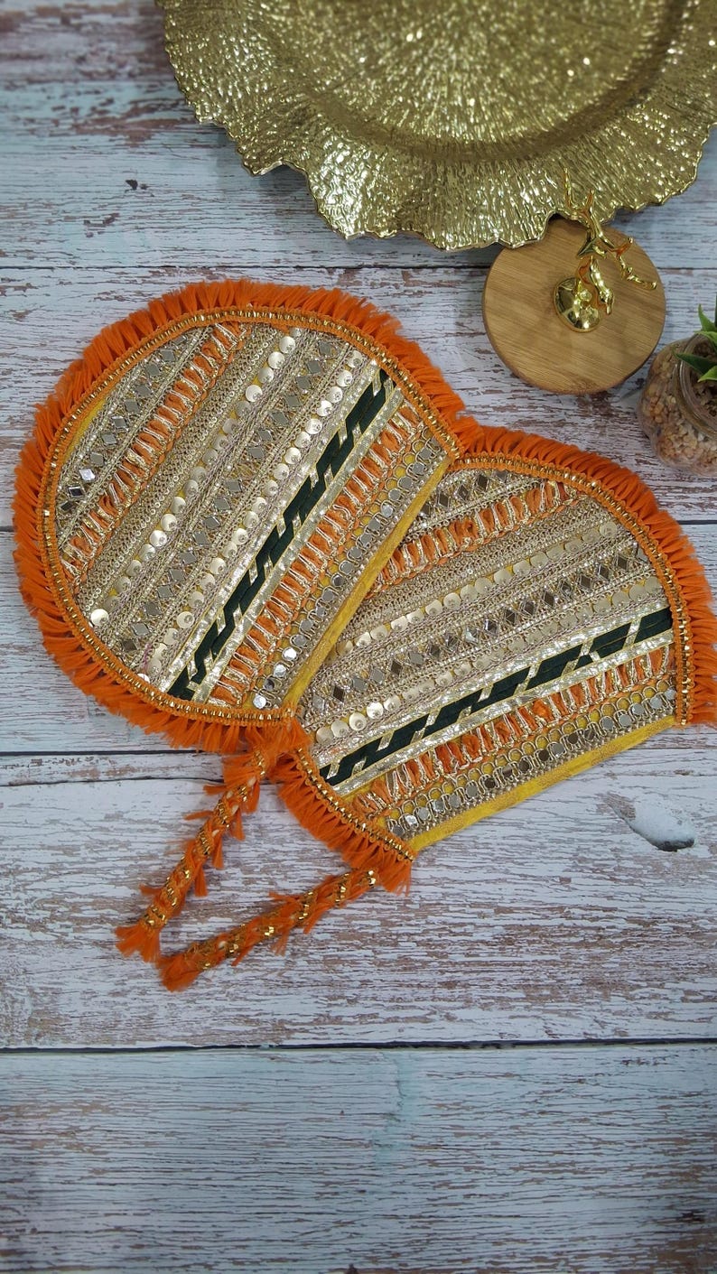 Indian handfans for wedding favors