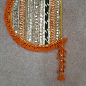 Hand fans for Party favors Indian Wedding Favors Baby Shower Giveaway Indian Sangeet Mehndi decorated South Asian Wedding Bridesmaid gifts image 18