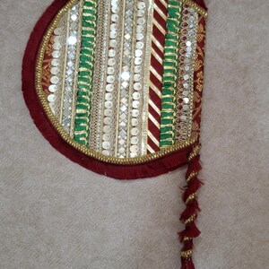 Hand fans for Party favors Indian Wedding Favors Baby Shower Giveaway Indian Sangeet Mehndi decorated South Asian Wedding Bridesmaid gifts image 16