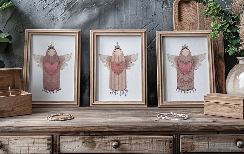 Paper Doll Angels, Vintage Paper Doll Clipart Bundle, Junk Journal ...