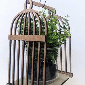 Birdcage Planter, Hanging Planter, Whimsical Gift, Fun Home Decor, Vintage Style Planter, Eco Friendly Planter, Unique plant stand