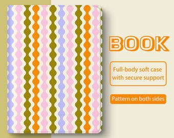 Colorful Stripes iPad Case with Pencil Holder for iPad Air Pro Mini 6/7 iPad Case, iPad A16 Case, ipad hülle, ipad 10th Generation Case