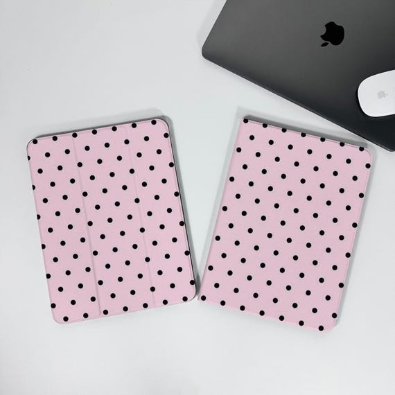 Pink and Polka Dots for Samsung Galaxy Tab Case, Samsung S9 Plus S8 A8 S6 S11 hülle 12 inch A7 Lite S10 with stand s7 FE, iPad hülle